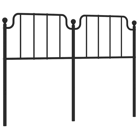 Vidaxl vervangend hoofdbord 150 cm metaal zwart
