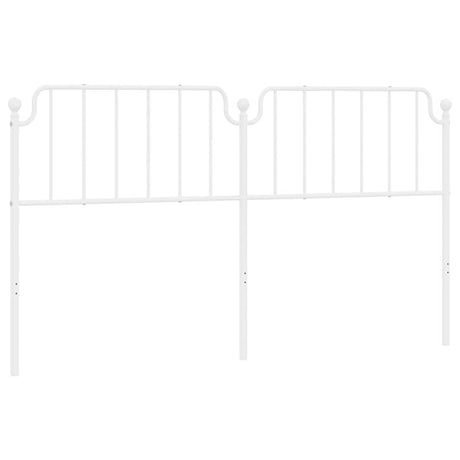 Vidaxl vervangend hoofdbord 180 cm metaal wit
