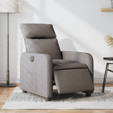 Vidaxl fauteuil verstelbaar elektrisch stof taupe