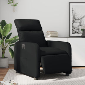 Vidaxl fauteuil elektrisch verstelbaar kunstleer zwart