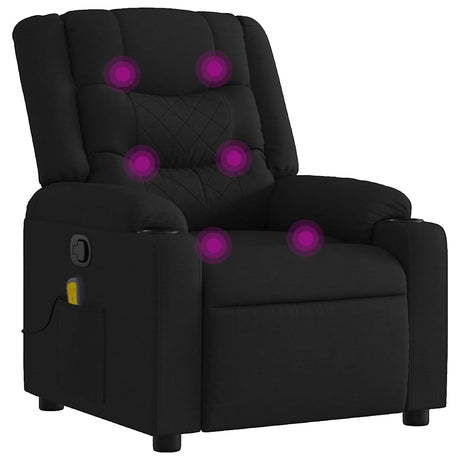 Vidaxl massagestoel met zwarte stof
