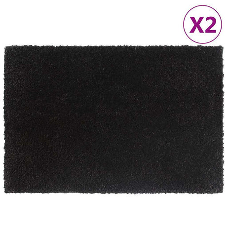Wycieraczki Vidaxx 2 szt. 40x60 cm tuftowane włókno kokosowe czarne