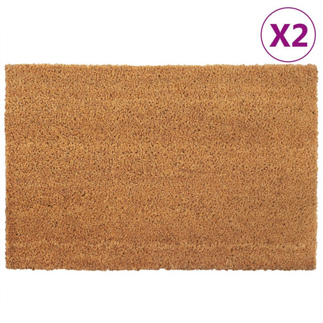 Wycieraczki Vidaxx 2 szt. 40x60 cm tuftowane włókno kokosowe naturalne