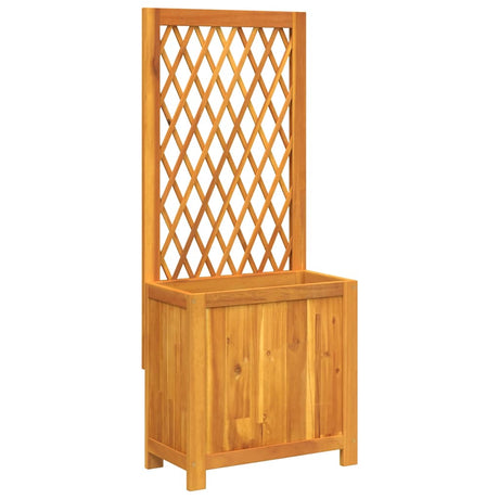 Donica Vidaxx z kratą 55x29,5x132 cm z litego drewna akacjowego