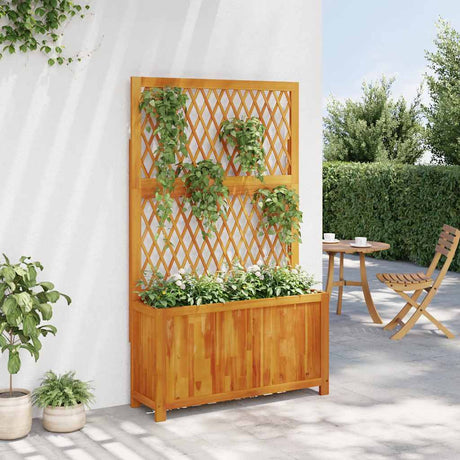 Donica Vidaxx z kratą 100x32x165 cm z litego drewna akacjowego
