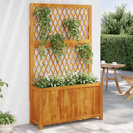 Donica Vidaxx z kratą 100x32x165 cm z litego drewna akacjowego