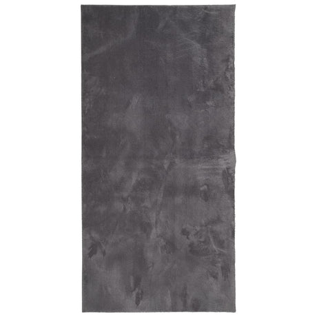 VidaXL dywan huarte z krótkim włosiem, miękki, nadający się do prania, 100x200 cm, antracyt