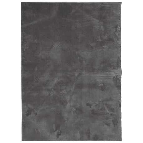 VidaXL dywan huarte z krótkim włosiem, miękki, nadający się do prania, 120x170 cm, antracyt