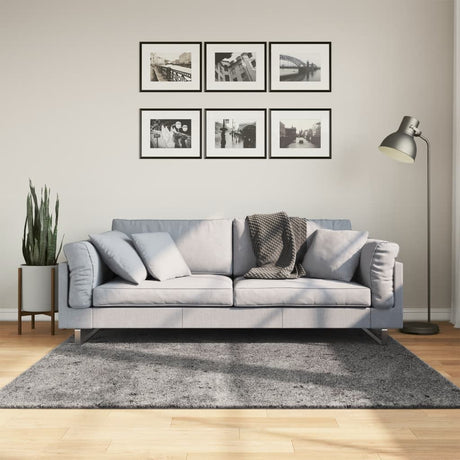 VidaXL dywan huarte z krótkim włosiem, miękki, nadający się do prania, 160x160 cm, antracyt