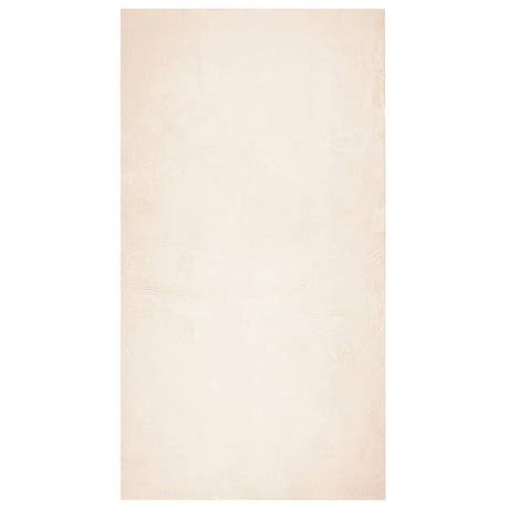 VidaXL Dywan huarte z krótkim włosiem, miękki, nadający się do prania, 60x110 cm, beżowy