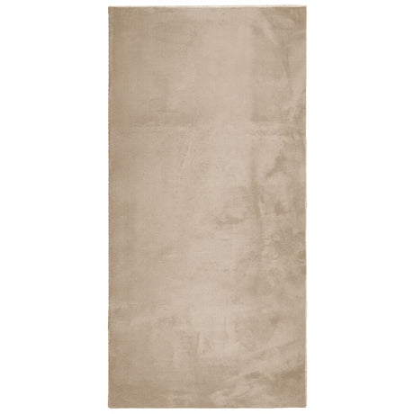 Dywan Vidaxx Huarte z krótkim włosiem, miękki, nadający się do prania, 100x200cm w kolorze piaskowym