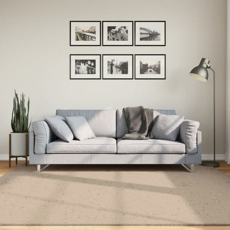 Dywan Vidaxx Huarte z krótkim włosiem, miękki, nadający się do prania, 200x200cm w kolorze piaskowym