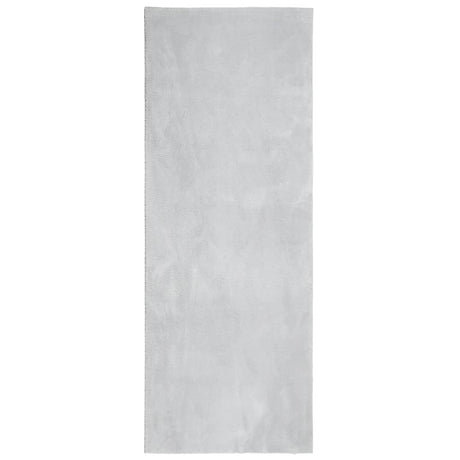 VidaXL Dywan huarte z krótkim włosiem, miękki, nadający się do prania, 80x200 cm, szary