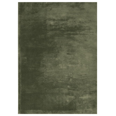 VidaXL Dywan huarte z krótkim włosiem, miękki, nadający się do prania, 240x340 cm w kolorze leśnej zieleni