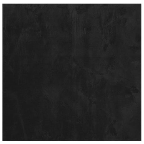 Dywan Vidaxx Huarte z krótkim włosiem, miękki, nadający się do prania, 120x120 cm, czarny