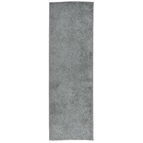VidaXL Dywan Pamplona z głębokim włosiem, nowoczesny, 80x250 cm, zielony