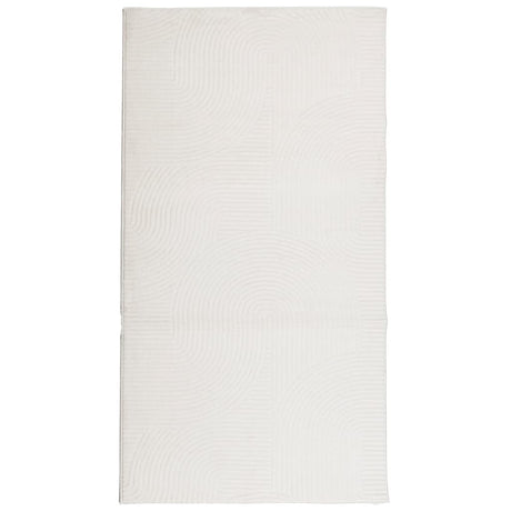 VidaXL Dywan Iza z krótkim włosiem, skandynawski 80x150 cm, kremowy