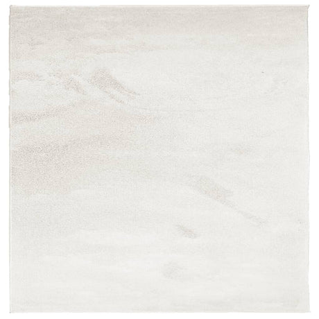 VidaXL Dywan oviedo z krótkim włosiem, 120x120 cm, beżowy