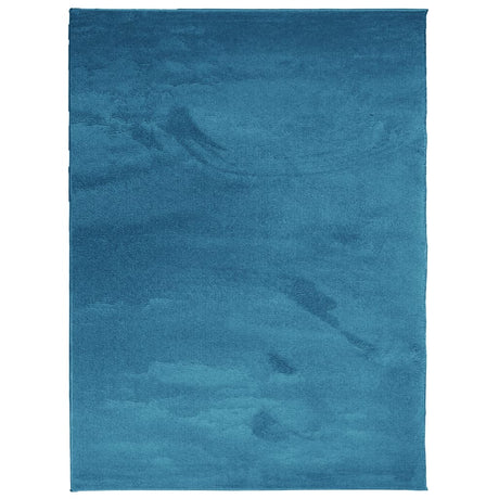 VidaXL Dywan oviedo z krótkim włosiem, 240x340 cm, turkusowy