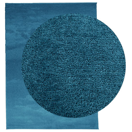 VidaXL Dywan oviedo z krótkim włosiem, 240x340 cm, turkusowy
