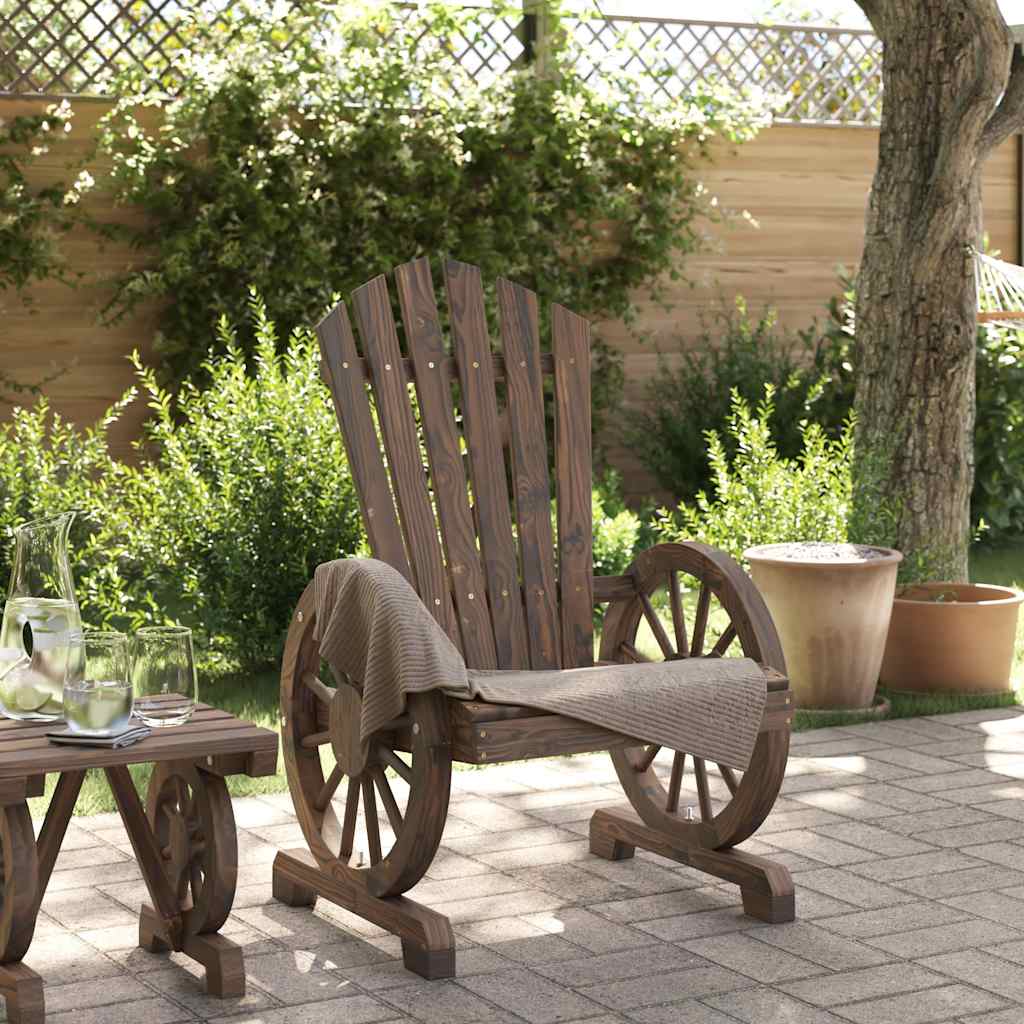 Vidaxl tuinstoel adirondack massief vurenhout