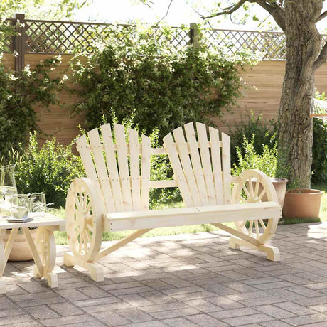 Vidaxl tuinstoel 2-zits adirondack massief vurenhout