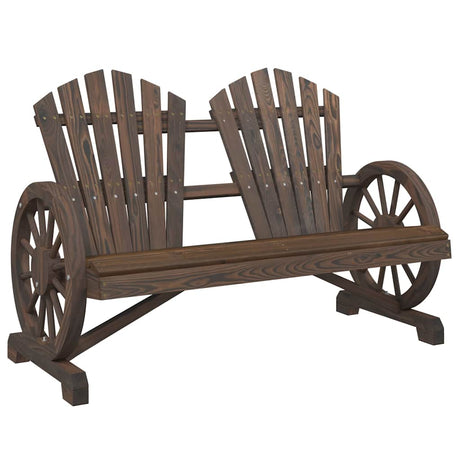 Vidaxl tuinstoel 2-zits adirondack massief vurenhout