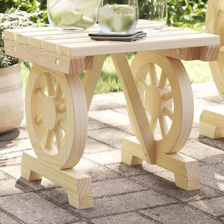 Vidaxl tuinvoetenbank 40x36,5x38,5 cm massief vurenhout