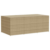 Vidaxl tuinbox 984 l poly rattan gemengd beige