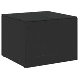 Vidaxl tuinbox 291 l poly rattan zwart