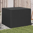 Vidaxl tuinbox 291 l poly rattan zwart