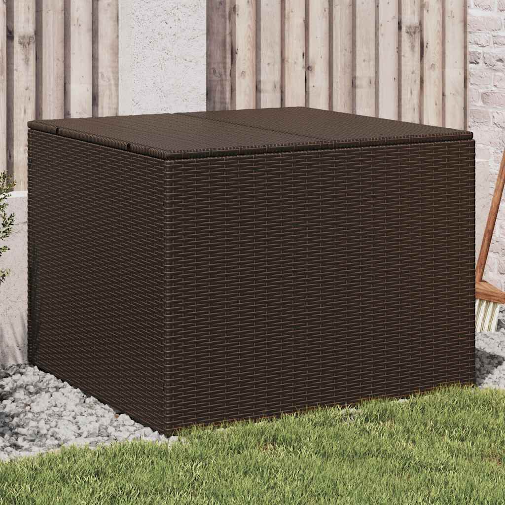 Vidaxl tuinbox 291 l poly rattan bruin