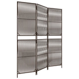 Vidaxl kamerscherm 3 panelen poly rattan bruin