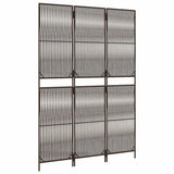Vidaxl kamerscherm 3 panelen poly rattan bruin