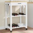 Vidaxl keukentrolley monza 60x40x88,5 cm massief grenenhout