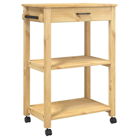 Vidaxl keukentrolley monza 60x40x88,5 cm massief grenenhout honingwas