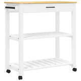 Vidaxl keukentrolley monza 84x40x88,5 cm massief grenenhout