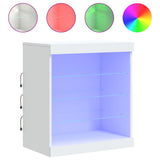 Vidaxl dressoir met led-verlichting 60,5x37x67 cm wit