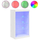 Vidaxl dressoir met led-verlichting 60,5x37x100 cm wit