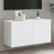 Vidaxl tv-meubel wandgemonteerd 80x30x41 cm wit