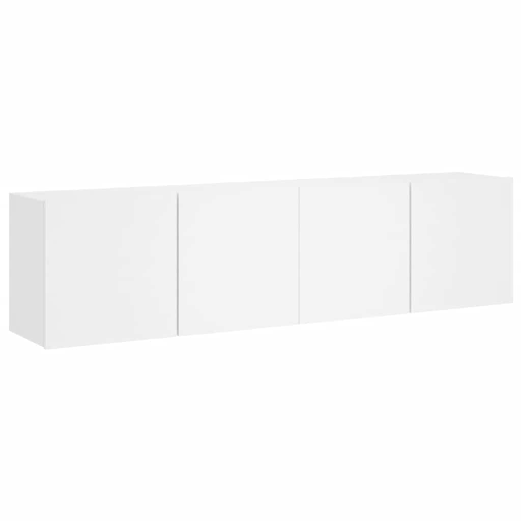 Vidaxl tv-meubels 2 st wandgemonteerd 80x30x41 cm wit