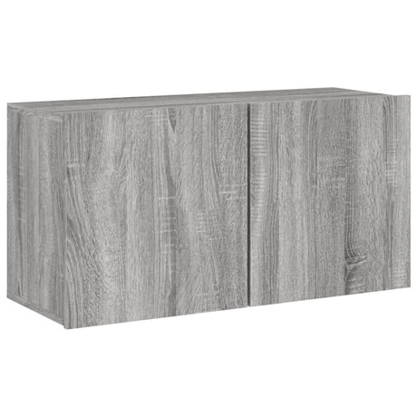Vidaxl tv-meubel wandgemonteerd 80x30x41 cm grijs sonoma eikenkleurig