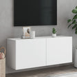 Vidaxl tv-meubel wandgemonteerd 100x30x41 cm wit