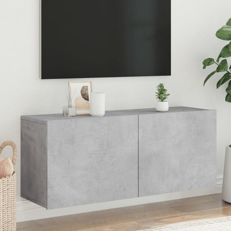 Vidaxl tv-meubel wandgemonteerd 100x30x41 cm betongrijs