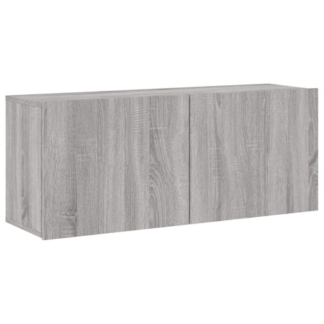 Vidaxl tv-meubel wandgemonteerd 100x30x41 cm grijs sonoma eikenkleurig