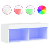 Vidaxl tv-meubel met led-verlichting 80x30x30 cm wit