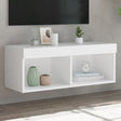 Vidaxl tv-meubel met led-verlichting 80x30x30 cm wit