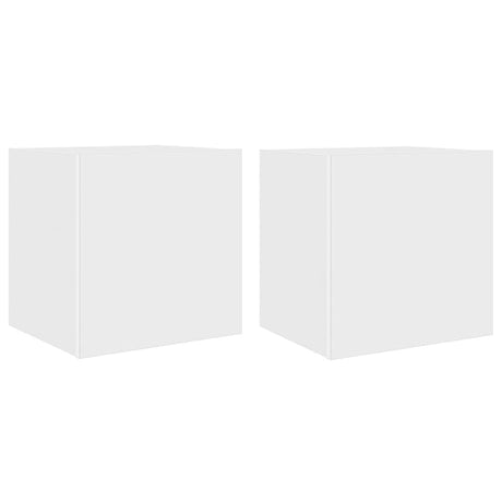 Vidaxl tv-wandmeubelen met led-verlichting 2 st 40,5x35x40 cm wit