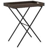 Vidaxl dienbladtafel inklapbaar 65x40x75 cm poly rattan bruin