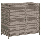 Vidaxl tuinkast 83x45x76 cm poly rattan grijs